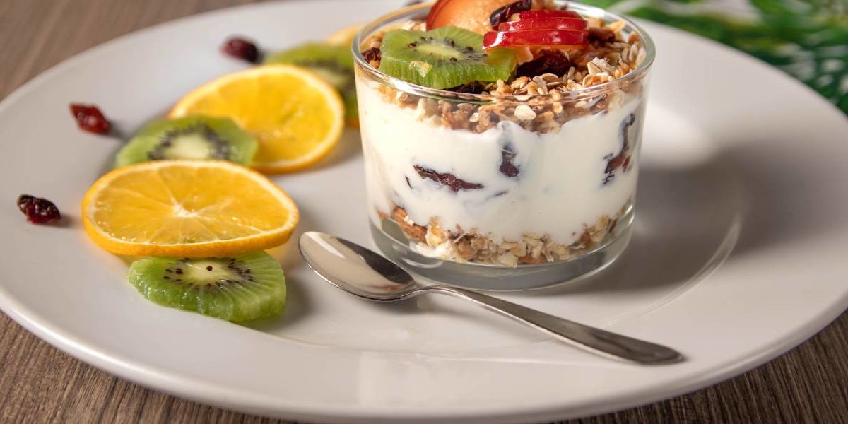 Yogur vegetal con fruta