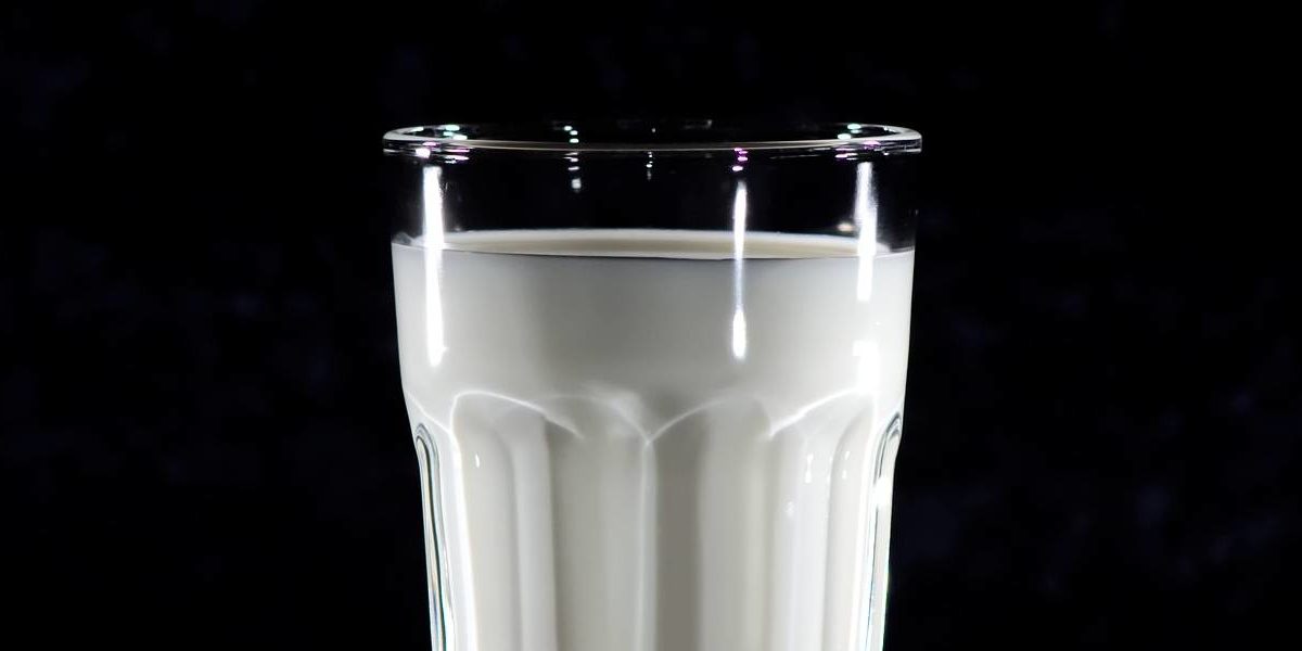 Vaso de leche.