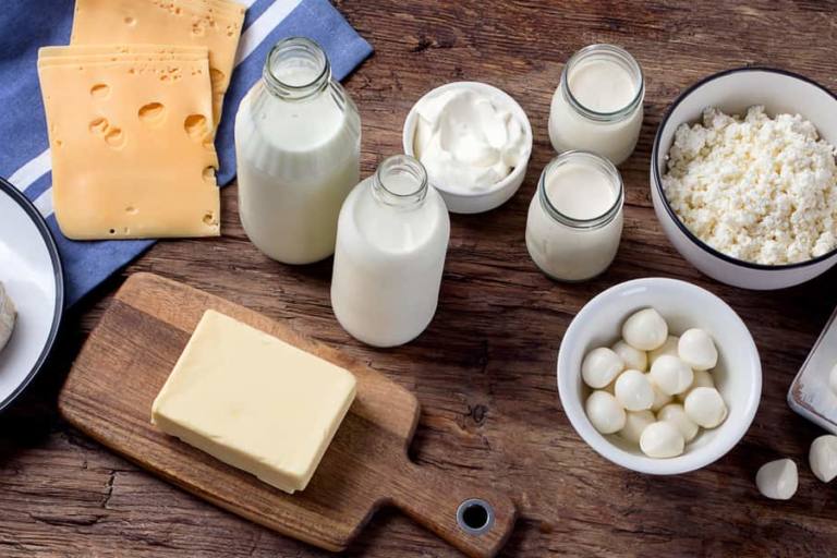 Productos lácteos.
