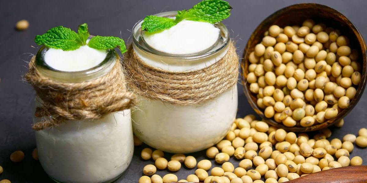 yogur-soja Yogur de soja.