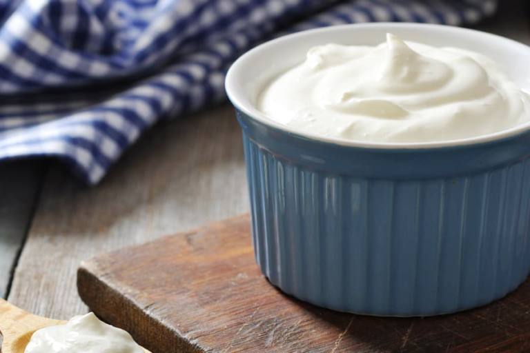 Yogur de leche de burra.