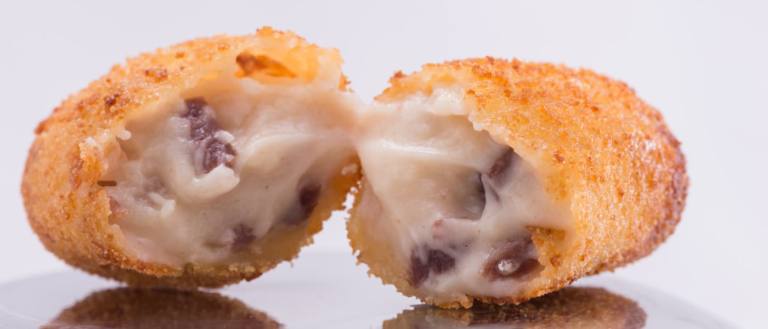 Croquetas con jamón.