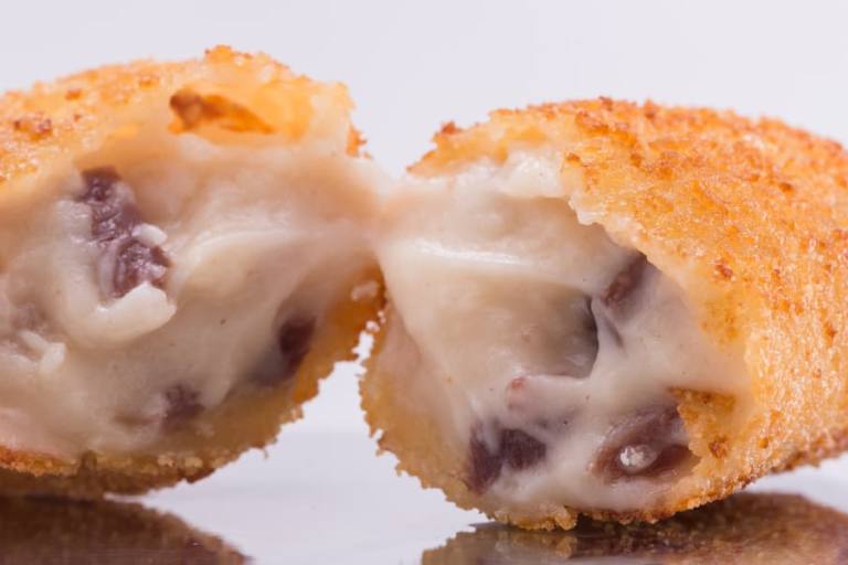 Croquetas con jamón.