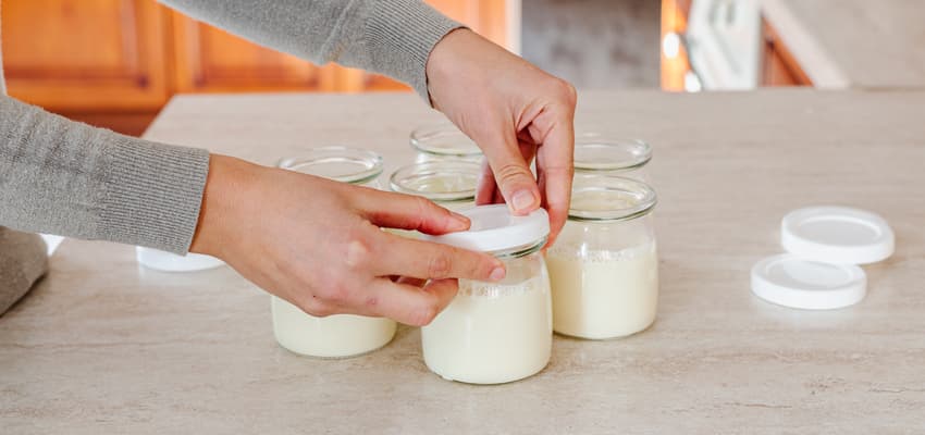 Elaboración de yogur de soja casero.