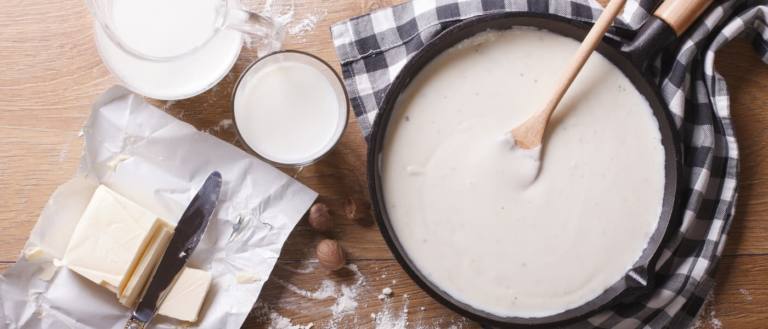Salsa bechamel.