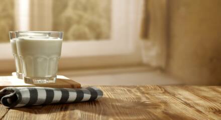 Vaso de leche.