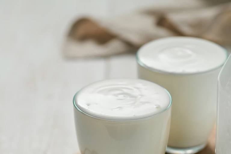 Yogur de leche de burra.