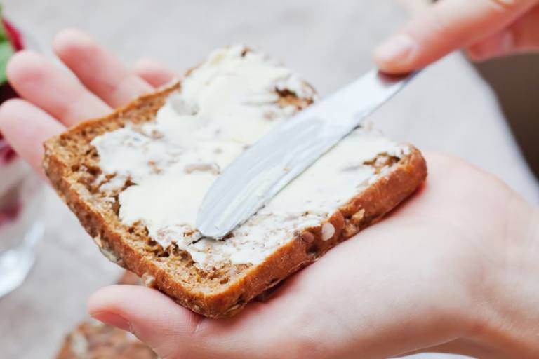Tostada de margarina.
