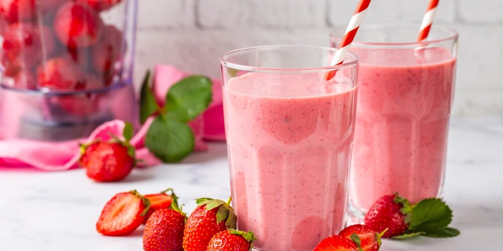 Strawberry,Smoothie,Or,Milkshake,Drink.