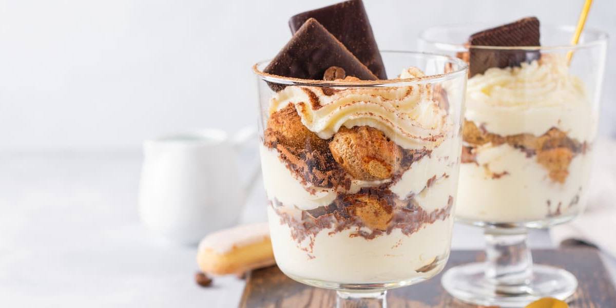 Tiramisú elaborado con Queso Mascarpone.