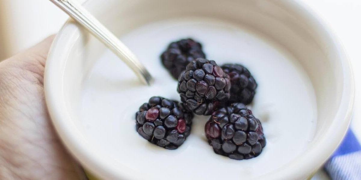 yogur-con-moras Yogur con moras.