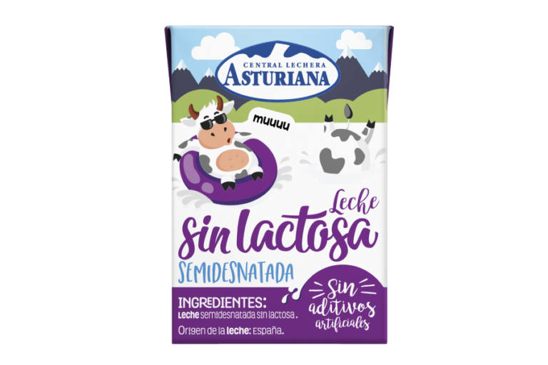 Leche semidesnatada sin lactosa.