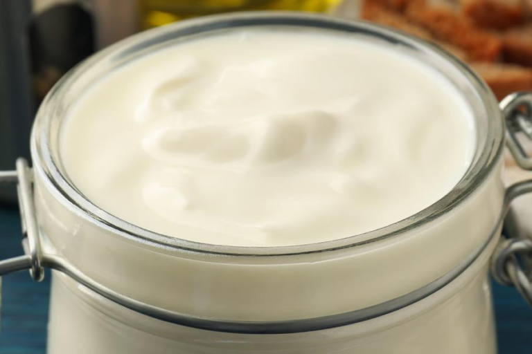 La mayonesa de leche debe su textura al aceite de oliva.