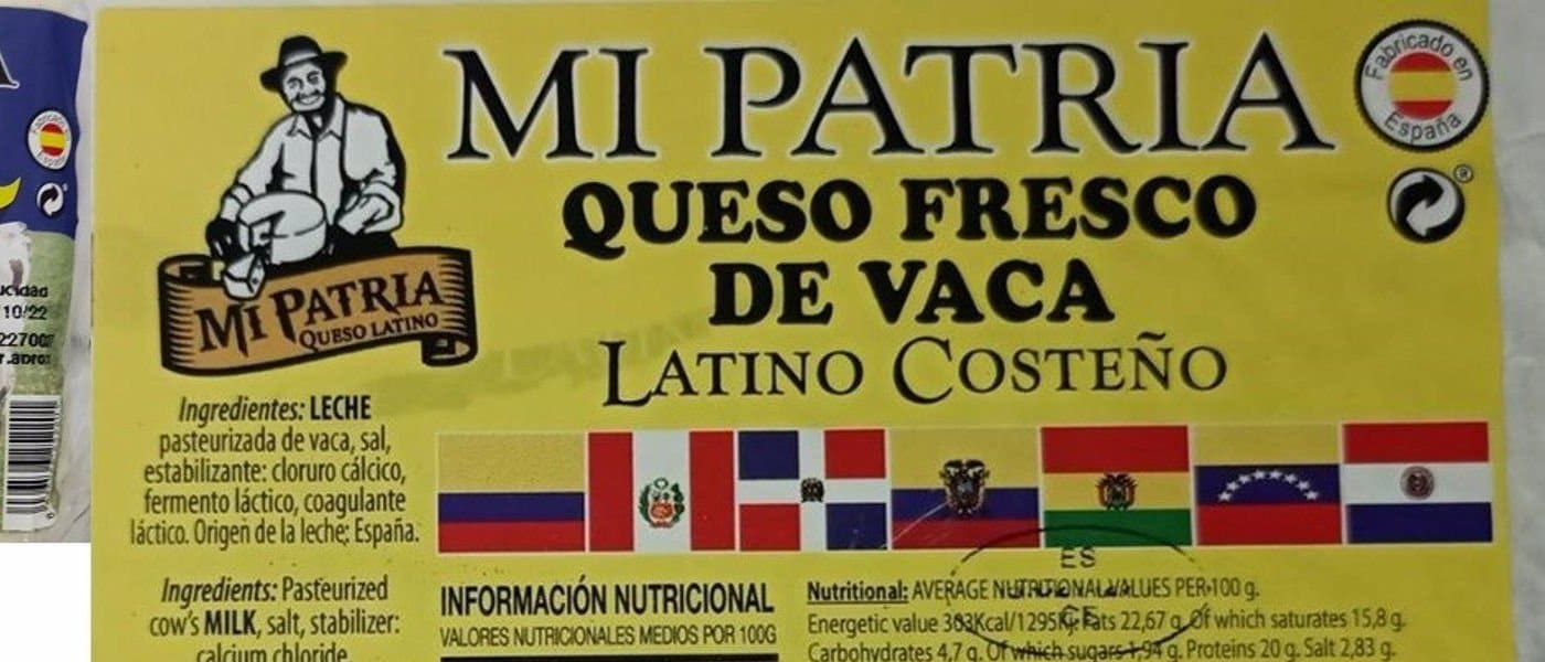 Los quesos latinos o costeños sobre los que alertan las autoridades se comerciaron en regiones como Cataluña o Madrid.