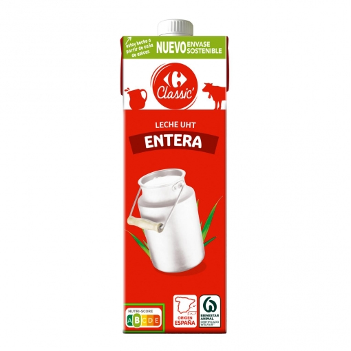 La leche de marca blanca Carrefour se produce principalmente en Galicia.
