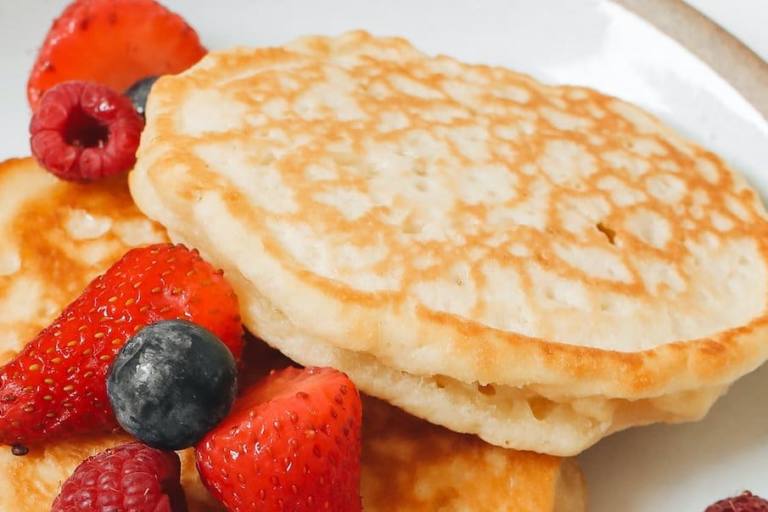 tortitas de avena Las tortitas de avena poseen una textura más densa que las tradicionales.