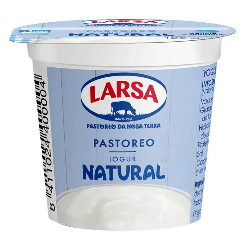 El yogur natural de Larsa fue el primer producto de esta gama y se mantiene con la misma receta.