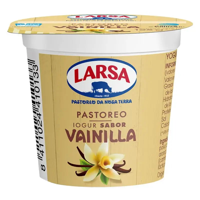 El yogur de sabor vainilla de Larsa es el más vendido en los supermercados gallegos.