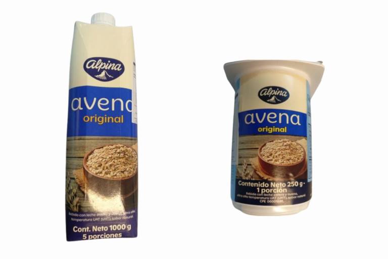 bebida de avena alpina La bebida de avena Alpina presenta trazas de leche de vaca.