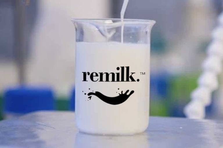 La leche de laboratorio emplea proteínas iguales a la leche y fermentos.