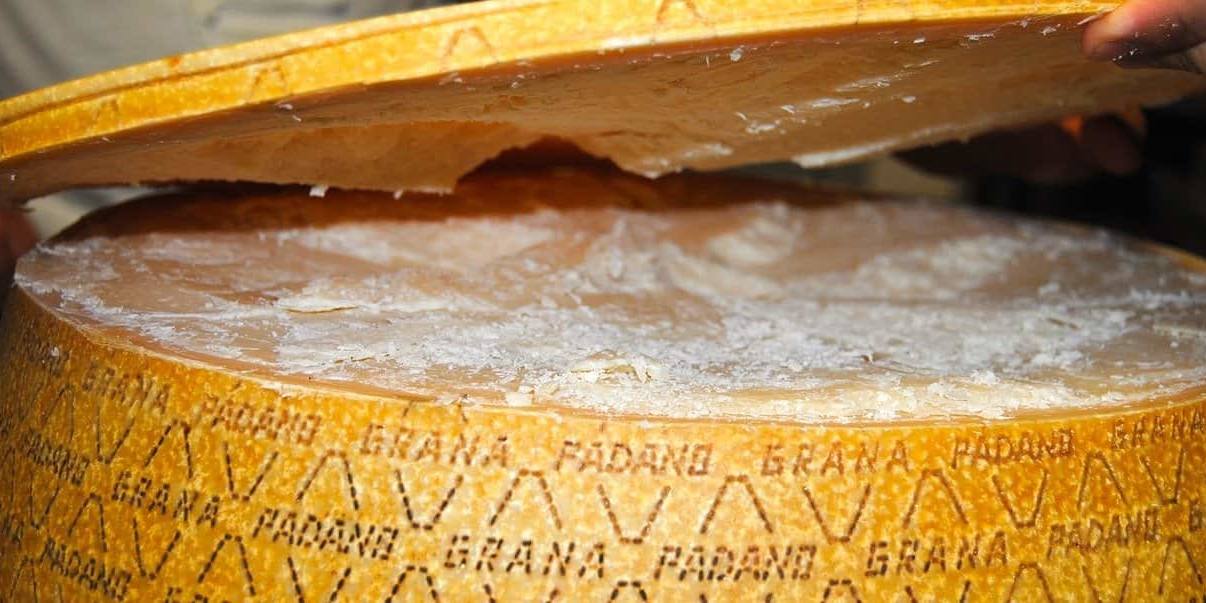 El queso Grana Padano puede madurar durante años.
