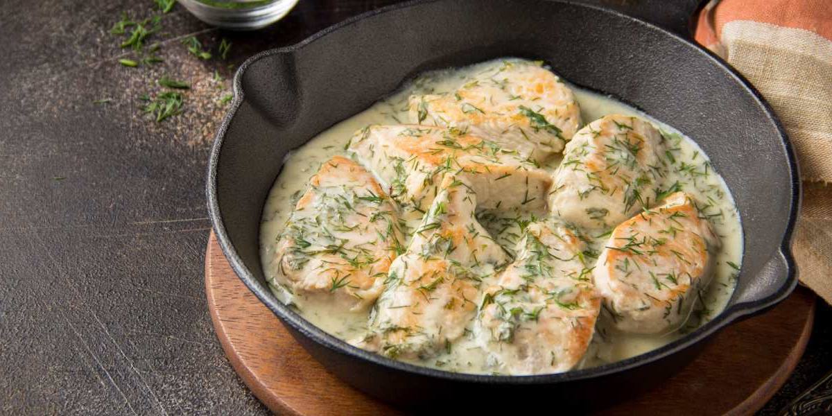 Receta pollo salsa queso azul