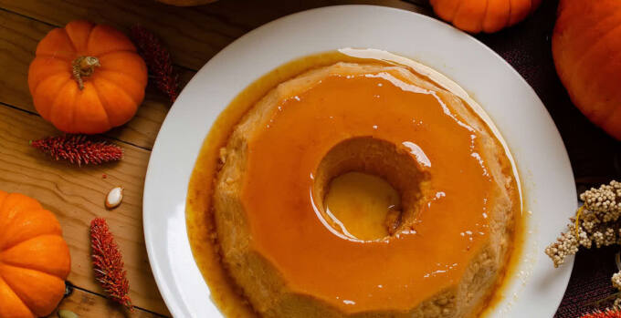Flan de calabaza